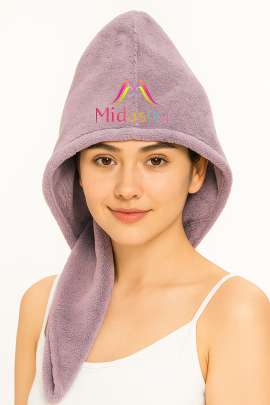 Brown Hair Towel Wrap Turban Microfiber, Hair Drying Towels Quick Dry Hair Hat Drying Shower Head Towels Wrapped Bath Cap Anti Frizz Hair Care Dryer 