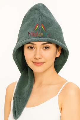 Grey Hair Towel Wrap Turban Microfiber, Hair Drying Towels Quick Dry Hair Hat Drying Shower Head Towels Wrapped Bath Cap Anti Frizz Hair Care Dryer To