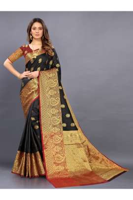  LICHI SILK SAREE WITH RICH PALLU