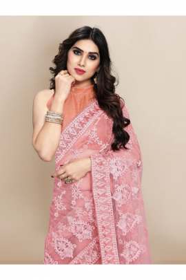 NET SAREE CATALOGE  WITH ALL OVER EMBROIDERD AND STONE  sarees catalogs